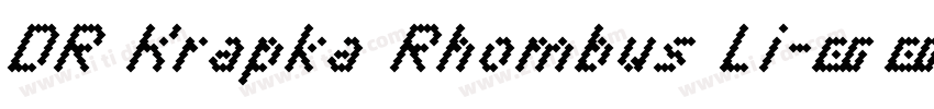 DR Krapka Rhombus Li字体转换